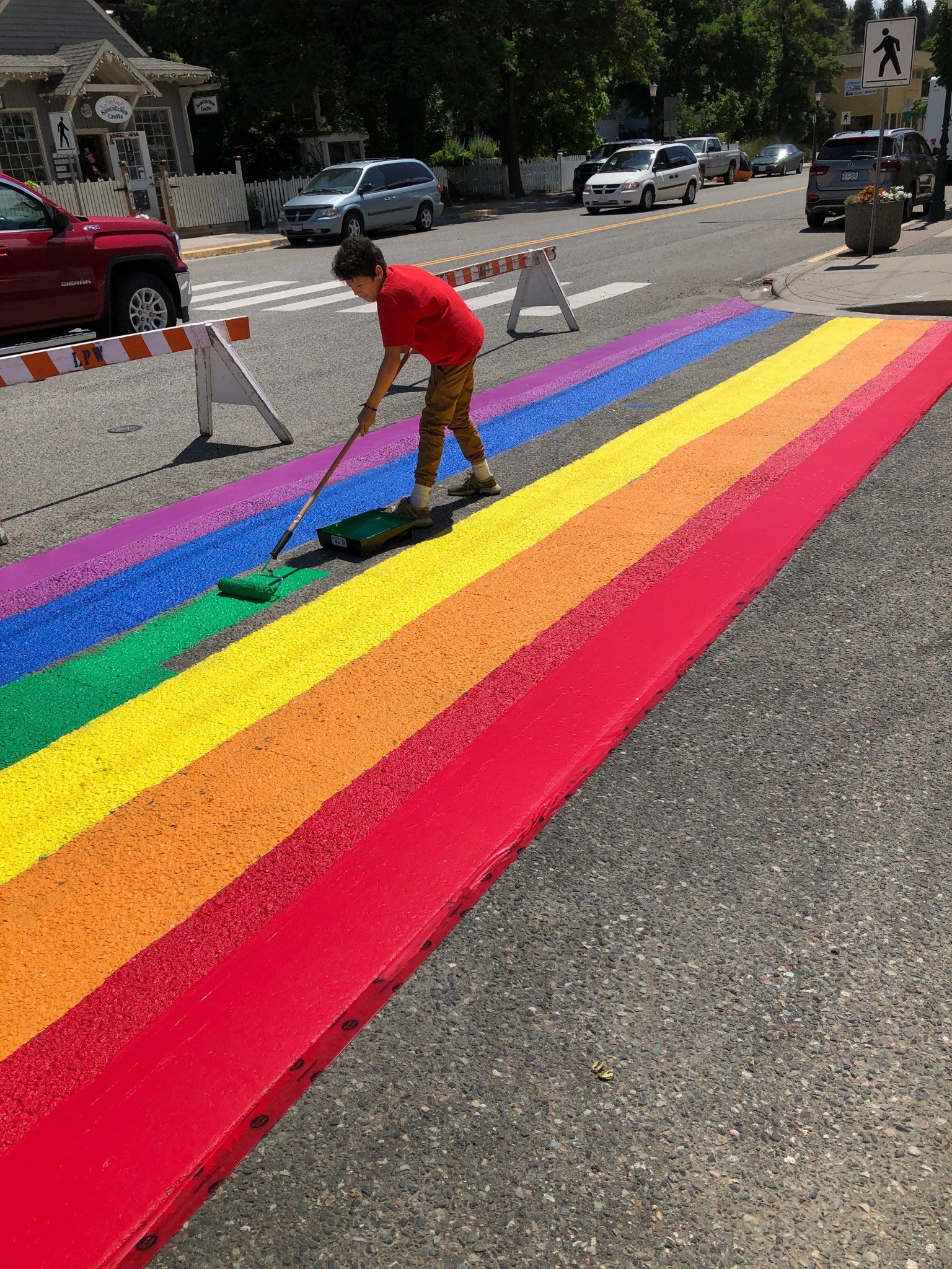 2019: 2 Rivers Remix and Kumsheen High School Sponsor Rainbow Crosswalk Welcoming Two-Spirit Artists to FREE Indigenous Music Feast